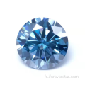 Missanite Stones Blue Color Moisanite Diamond